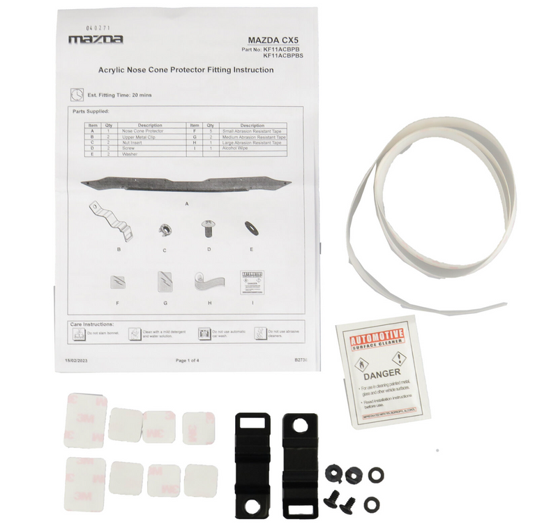 Genuine Mazda CX-5 CX5 KF Tinted Bonnet Protector Facelift 2022 2023 2024 2025 KF11ACBPBS