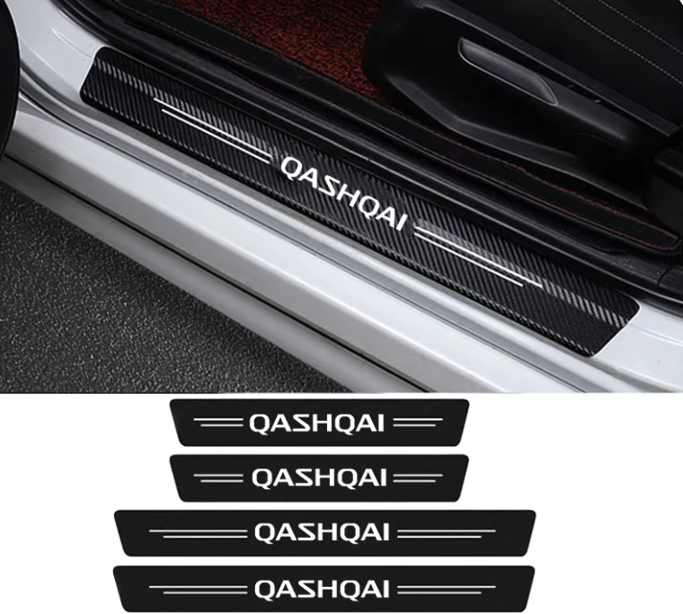 Nissan Qashqai 2007 - 2025 Door Sill Protector Scuff Strips