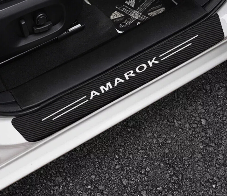 VW Volkswagen Amarok Door Sill Scuff Protector Strips 2010 - 2025