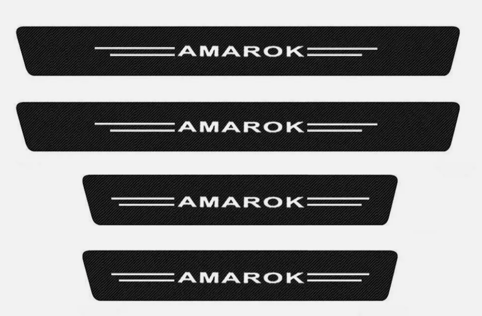VW Volkswagen Amarok Door Sill Scuff Protector Strips 2010 - 2026