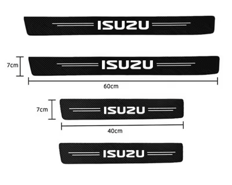 Isuzu MU-X D-MAX Door Sill Protector Scuff Strips MUX DMAX