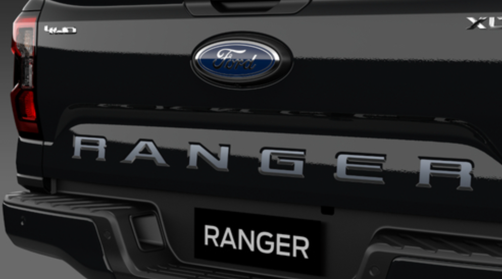 Genuine Ford Ranger Tailgate Silver Decal Sticker Emblem NXT GEN XLT/Wildtrack/Raptor
