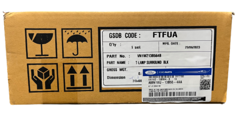 Genuine Ford Ranger Tail Light Surrounds Matte Black Kit NXT GEN XLT/Wildtrack