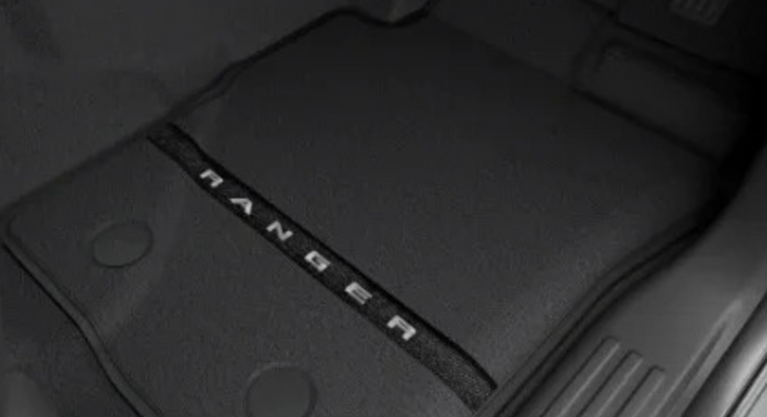 Genuine Ford Next-Gen Ranger Premium Carpet Mat Front & Rear Set 2022 - Onwards