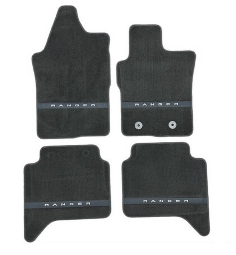 Genuine Ford Next-Gen Ranger Premium Carpet Mat Front & Rear Set 2022 - Onwards