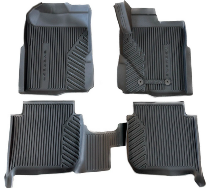 Genuine Ford Everest Next-Gen All Weather Rubber Mats F&R MY2022 - Current