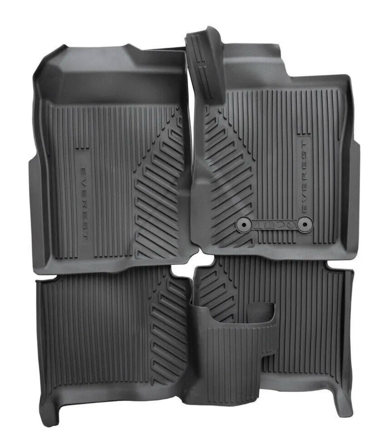 Genuine Ford Everest Next-Gen All Weather Rubber Mats F&R MY2022 - Current