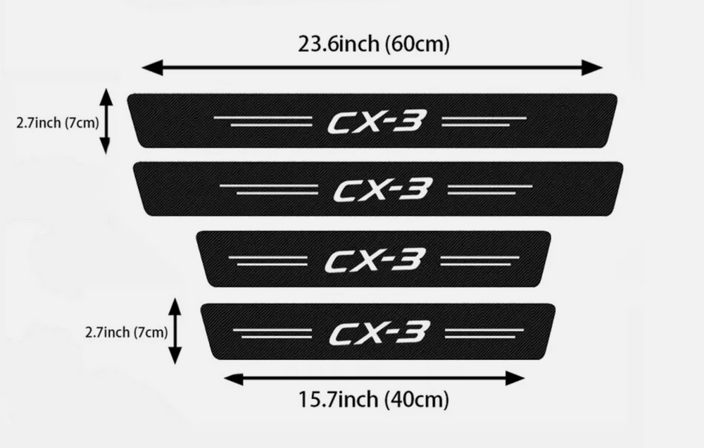 Mazda CX-3 CX3 Door Sill Protectors 2015 - 2025