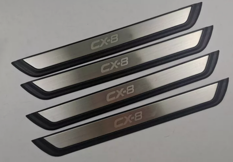 Mazda CX8 CX-8 Scuff Plate Door Sill Protectors 2018 - 2023