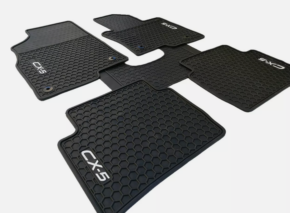 Mazda CX5 CX-5 KF Series Complete RUBBER Floor Mat Set 2018 - 2025