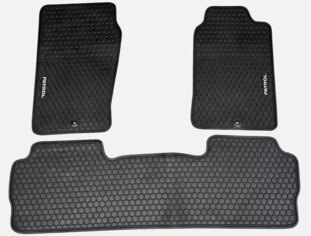 Nissan Patrol y61 GU Y61 1997-2016 Complete RUBBER Floor Mat Set