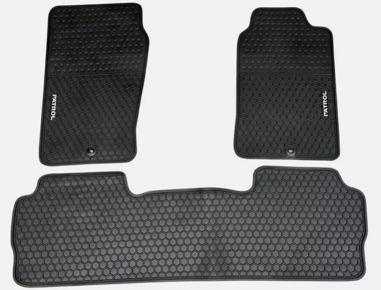 Nissan Patrol y61 GU Y61 1997-2016 Complete RUBBER Floor Mat Set