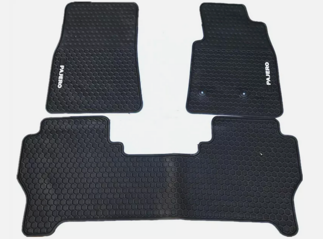 Mitsubishi PAJERO NS NT NW NX 2006 - 2022 Complete RUBBER Floor Mat Set