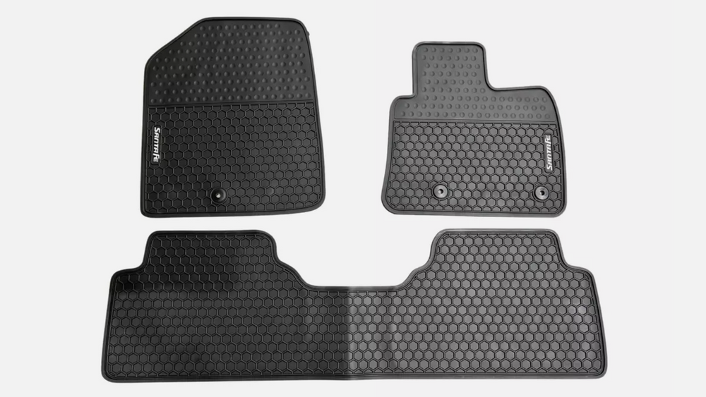 Hyundai Santa Fe TM 2018 - 2024 Rubber Floor Mats Waterproof