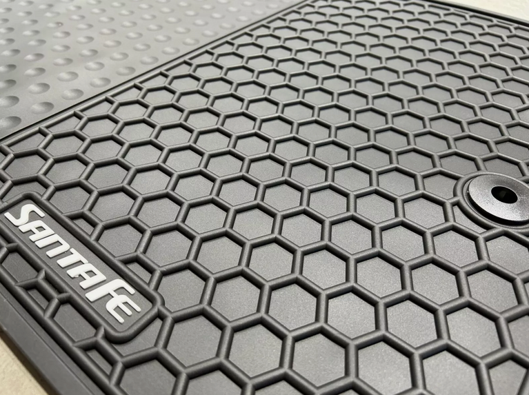Hyundai Santa Fe TM 2018 - 2024 Rubber Floor Mats Waterproof