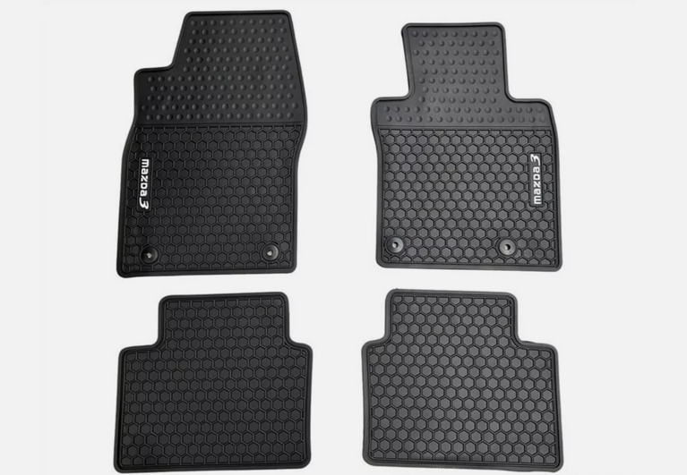 Mazda 3 2019 - 2025 Heavy Duty Waterproof Rubber Floor Mats