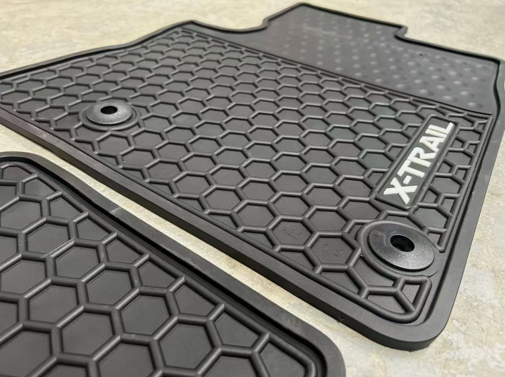 Nissan XTRAIL X-TRAIL T33 2023 - 2026 3 Rows Weatherproof Rubber Floor Mats Full Set