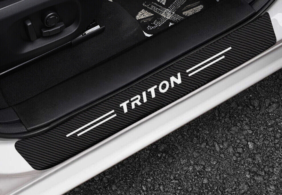 Mitsubishi Triton GLX GLS 2010 - 2025 Door Sill Protectors Scuff Plates