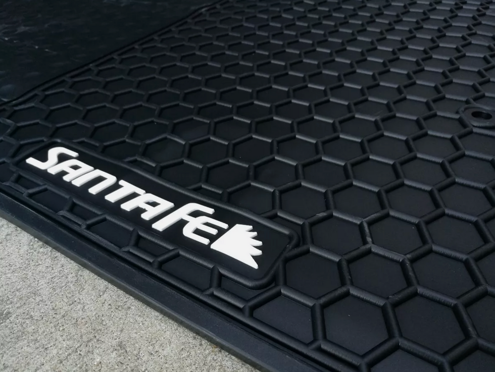 Hyundai Santa Fe DM 2012 - 2018 Rubber Waterproof Floor Mats Full Set