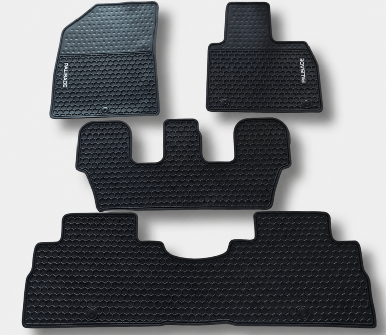 Hyundai Palisade 2020 - 2026 Rubber Waterproof Car Floor Mats