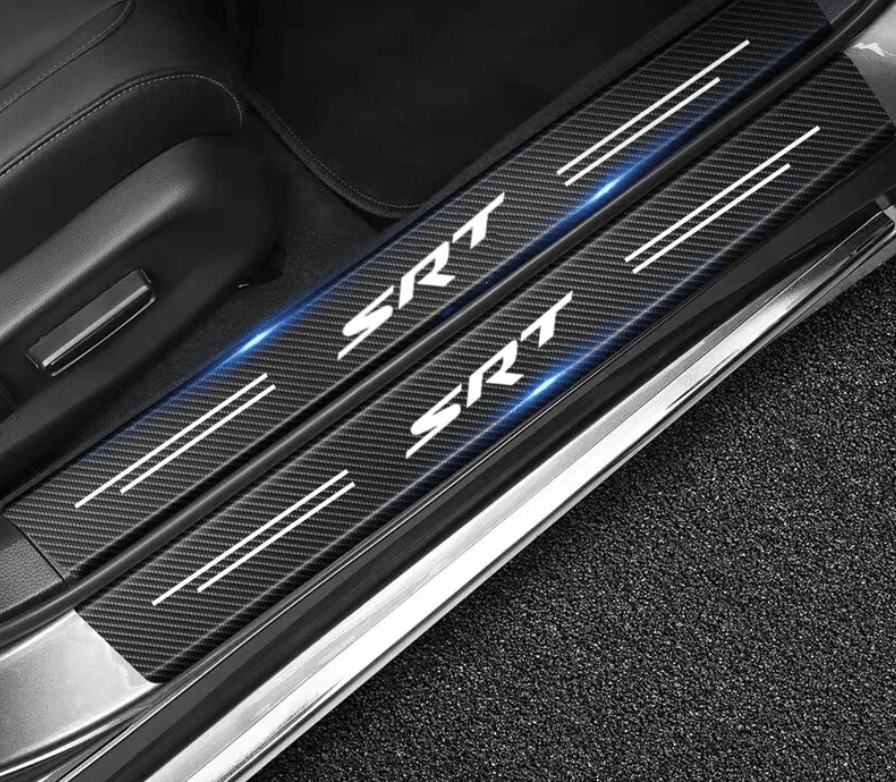 OMAC Door Sill Scuff Plate Protector For Jeep Grand Cherokee – Gloss Stainless, 4-Piece