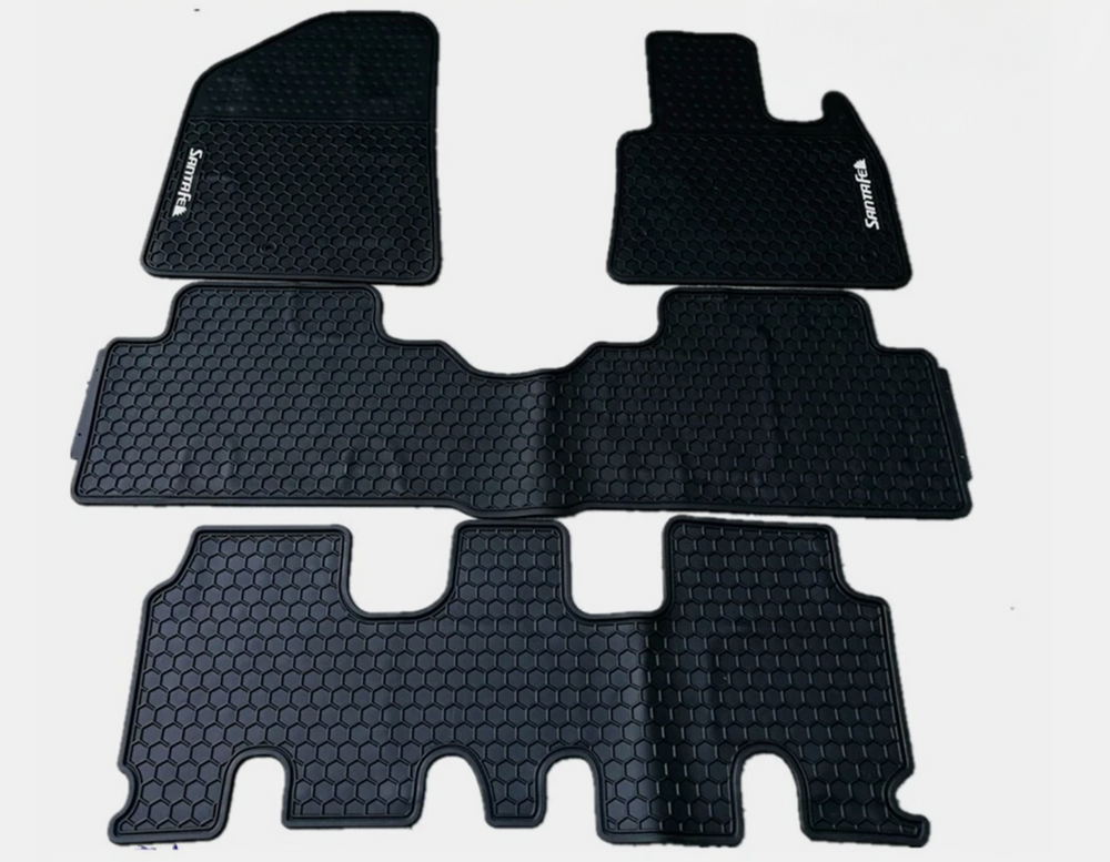 Hyundai Santa Fe DM 2012 - 2018 Rubber Waterproof Floor Mats Full Set