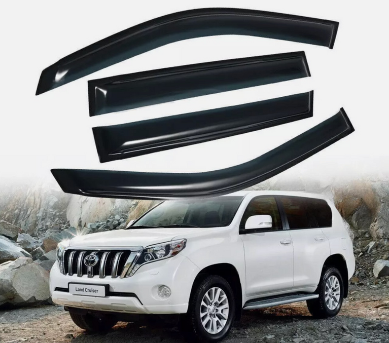 Toyota Landcruiser Prado 150 2009 - 2023 Weathershields Tinted Weather Shields