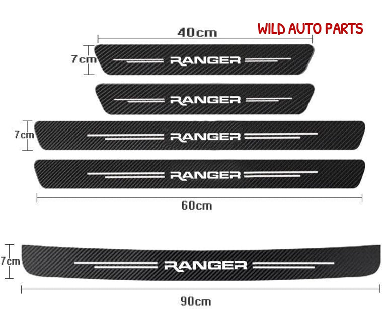 Ford Ranger Scuff Plate Door Sill Strips 2005-2024