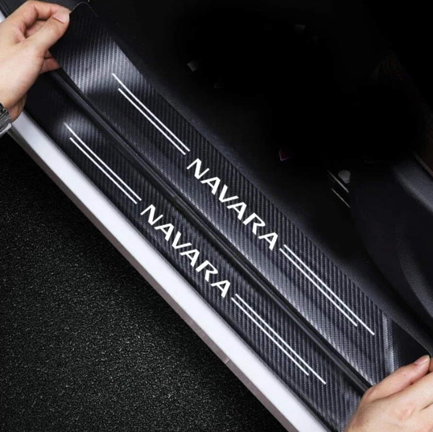 Nissan Navara Door Sill Protector Strips 2005 - 2024 D21 D22 D23 D40