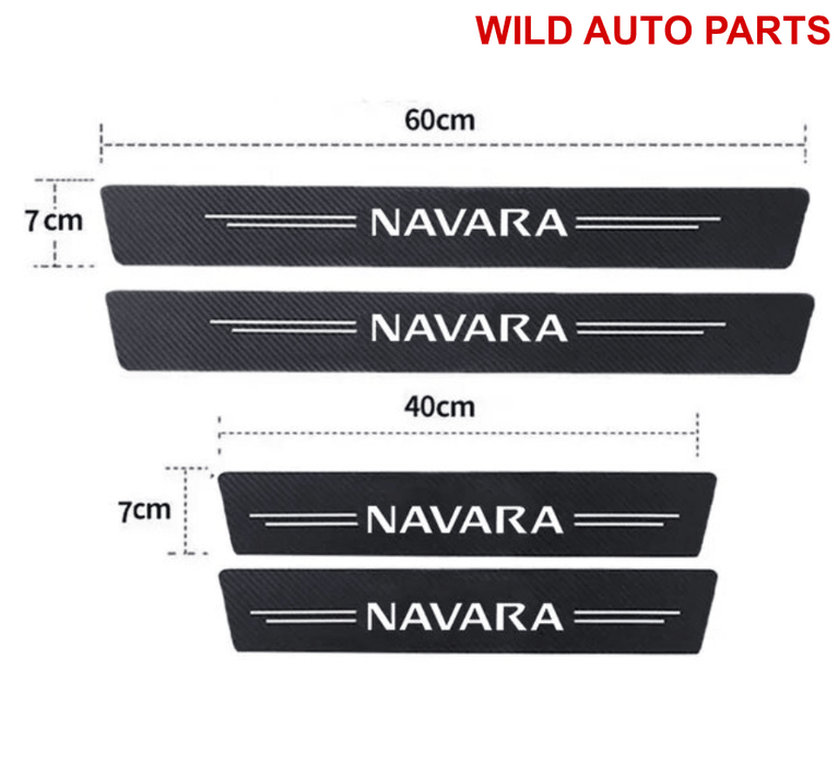 Nissan Navara Door Sill Protector Strips 2005 - 2024 D21 D22 D23 D40