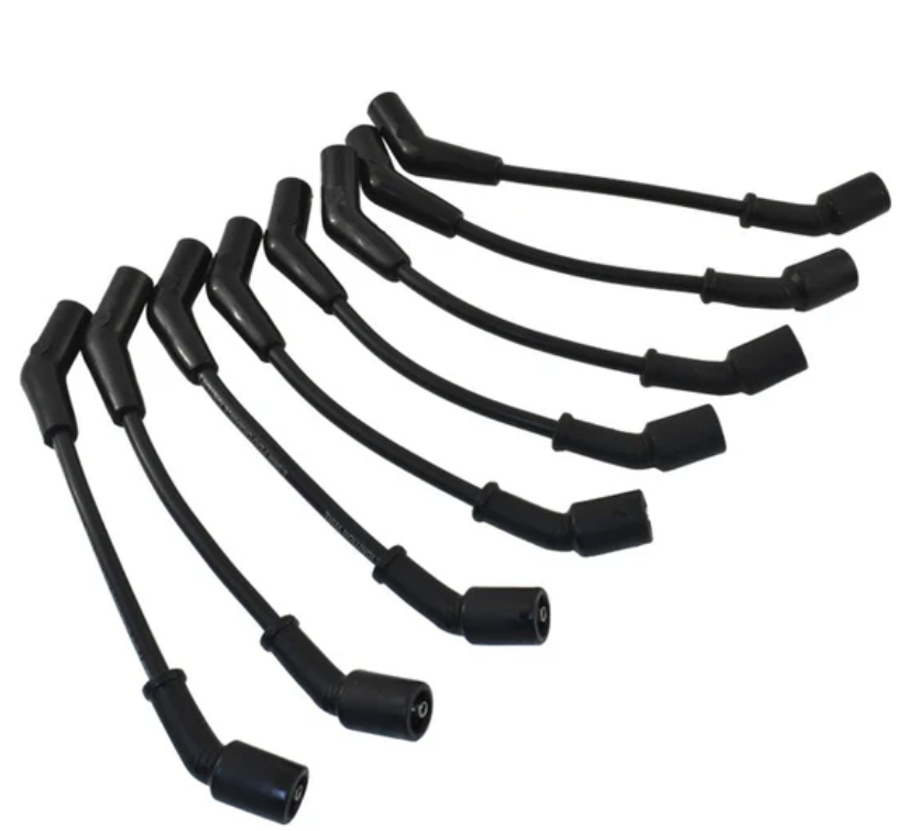 8.5mm 9" GM LS LSX LT Ignition Wires with 135 Degree Plug Boots - Black