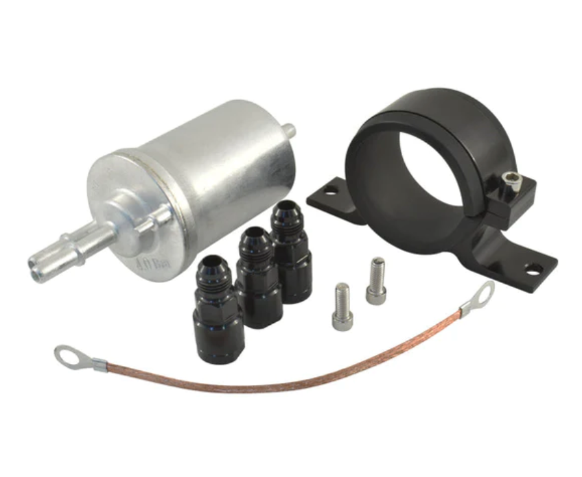 GM LS EFI Fuel Filter/Regulator Kit with Billet Aluminium Bracket & Fittings