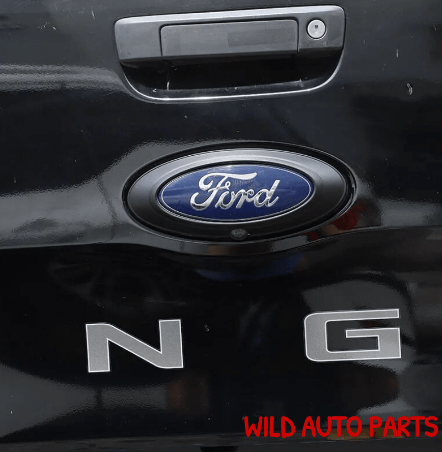 YANER Emblème Arrière Voiture Anneau Décoratif Noir Mat Compatible Ford Ranger 2015-2021 - Accessoire Extérieur Premium