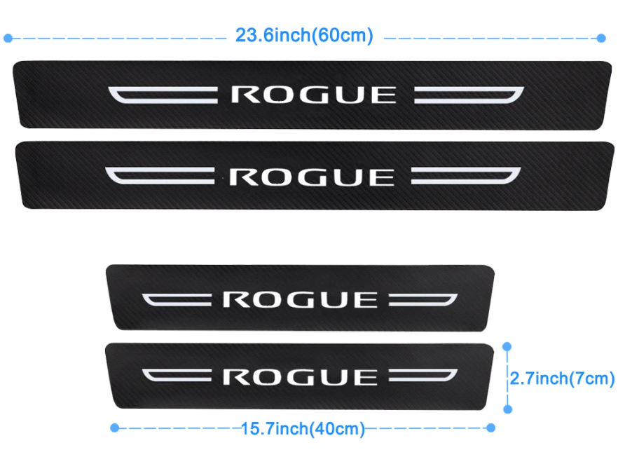 Rogue Door Sill Protector Scuff Plate Strips 2007 - 2025 Toyota Nissan