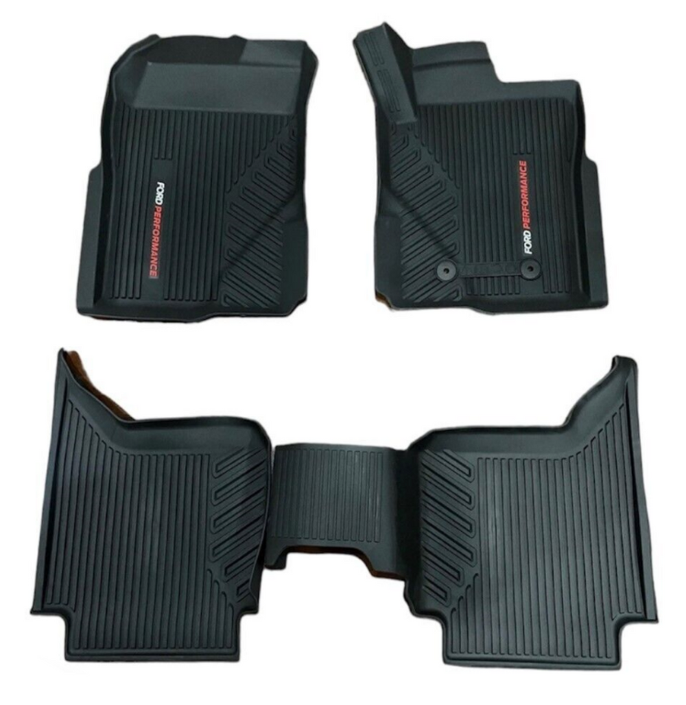 Genuine Ford Next-Gen Ranger All Weather Ford Performance Mat Set Front & Rear