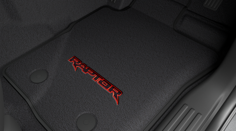 Genuine Ford Next-Gen Ranger Raptor Premium Carpet Floor Mat Set Front & Rear