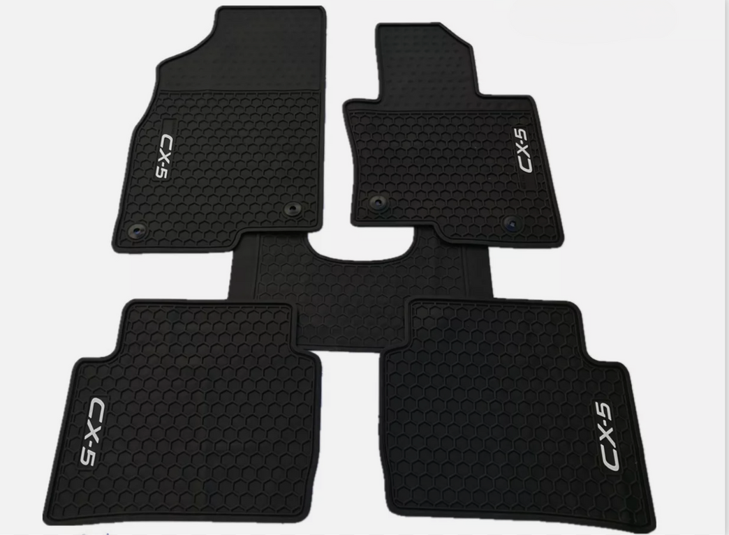Mazda CX5 CX-5 KF Series Complete RUBBER Floor Mat Set 2018 - 2026