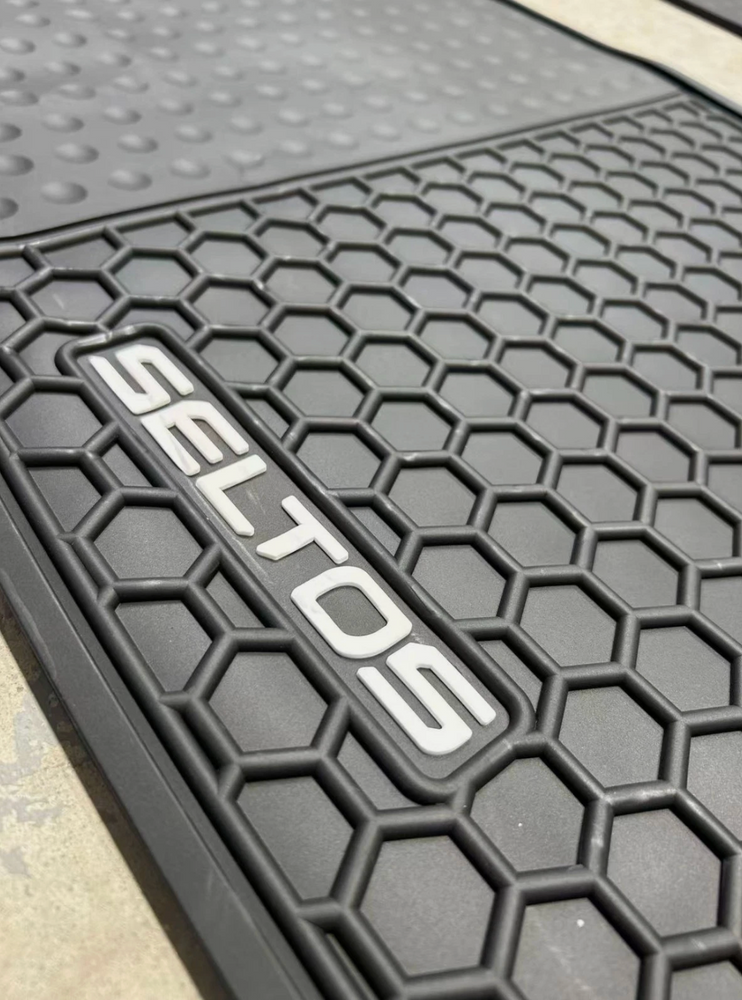 Kia Seltos Rubber Waterproof Car Floor Mats NX4 2023 - Current 2026