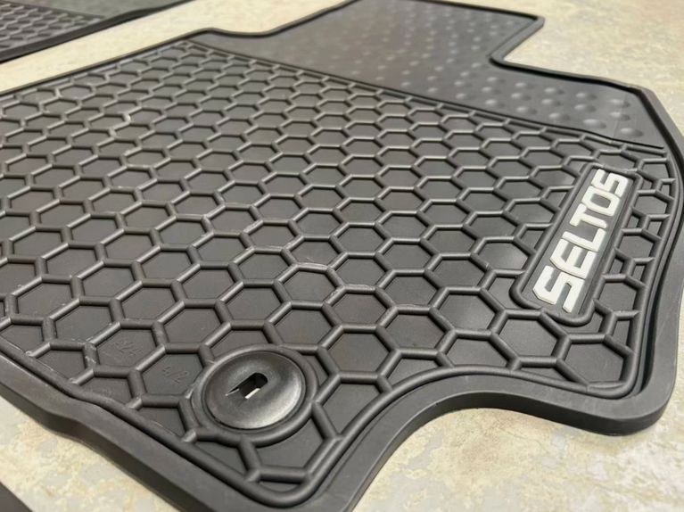 Kia Seltos Rubber Waterproof Car Floor Mats NX4 2023 - Current 2026