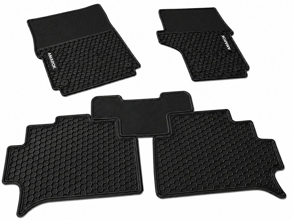 Volkswagen Amarok Dual Cab 2011 - 2020 Rubber Waterproof Car Floor Mats