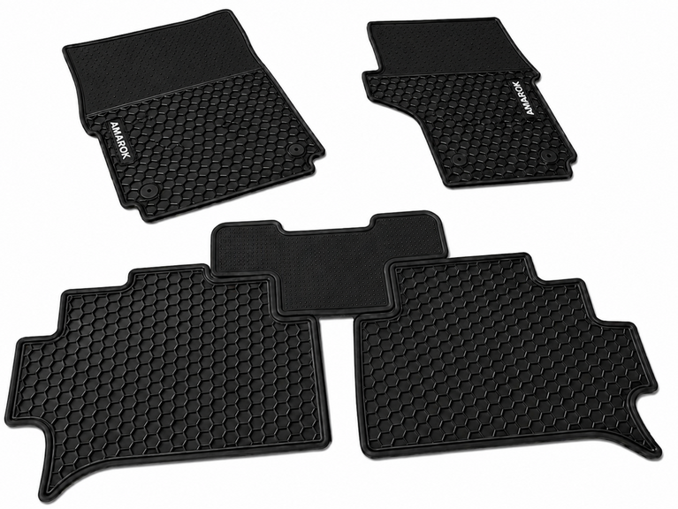 Volkswagen Amarok Dual Cab 2011 - 2020 Rubber Waterproof Car Floor Mats