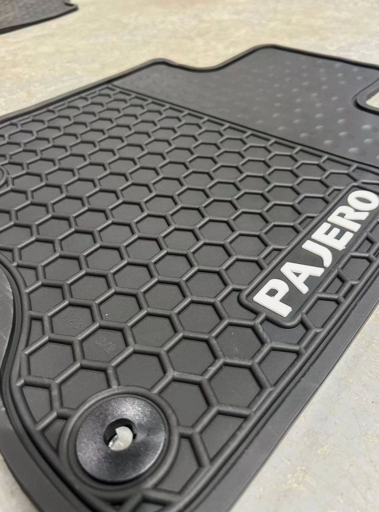 MITSUBISHI PAJERO SPORT GLX GLS VRX 2016 - 2025 Rubber Waterproof Car Floor Mats