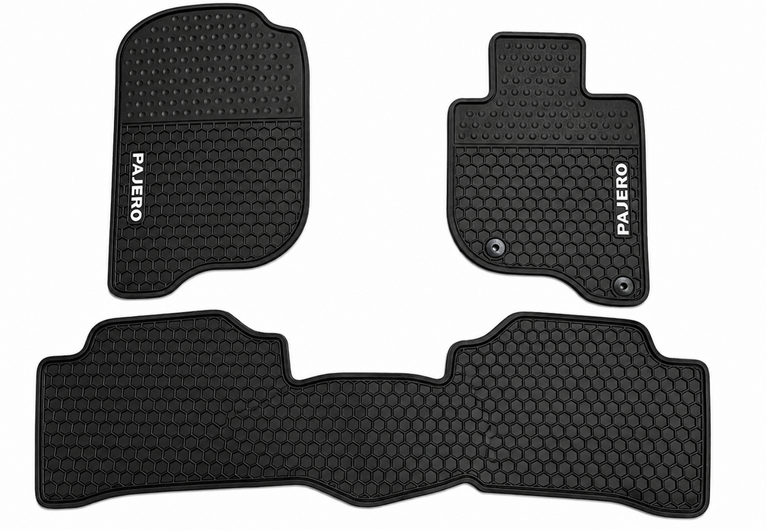 MITSUBISHI PAJERO SPORT GLX GLS VRX 2016 - 2025 Rubber Waterproof Car Floor Mats