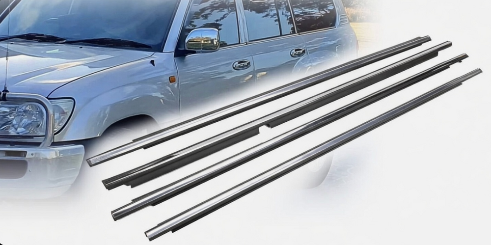 Toyota LandCruiser 100 105 Series Outer Door Chrome Weatherstrips