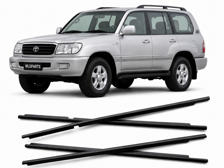 Toyota LandCruiser 100 105 Series Outer Door Weatherstrips Black