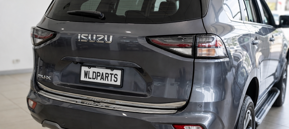 Isuzu MU-X MUX 2022 - 2025 Tailgate Strip Cover Stainless Steel Plate Protector