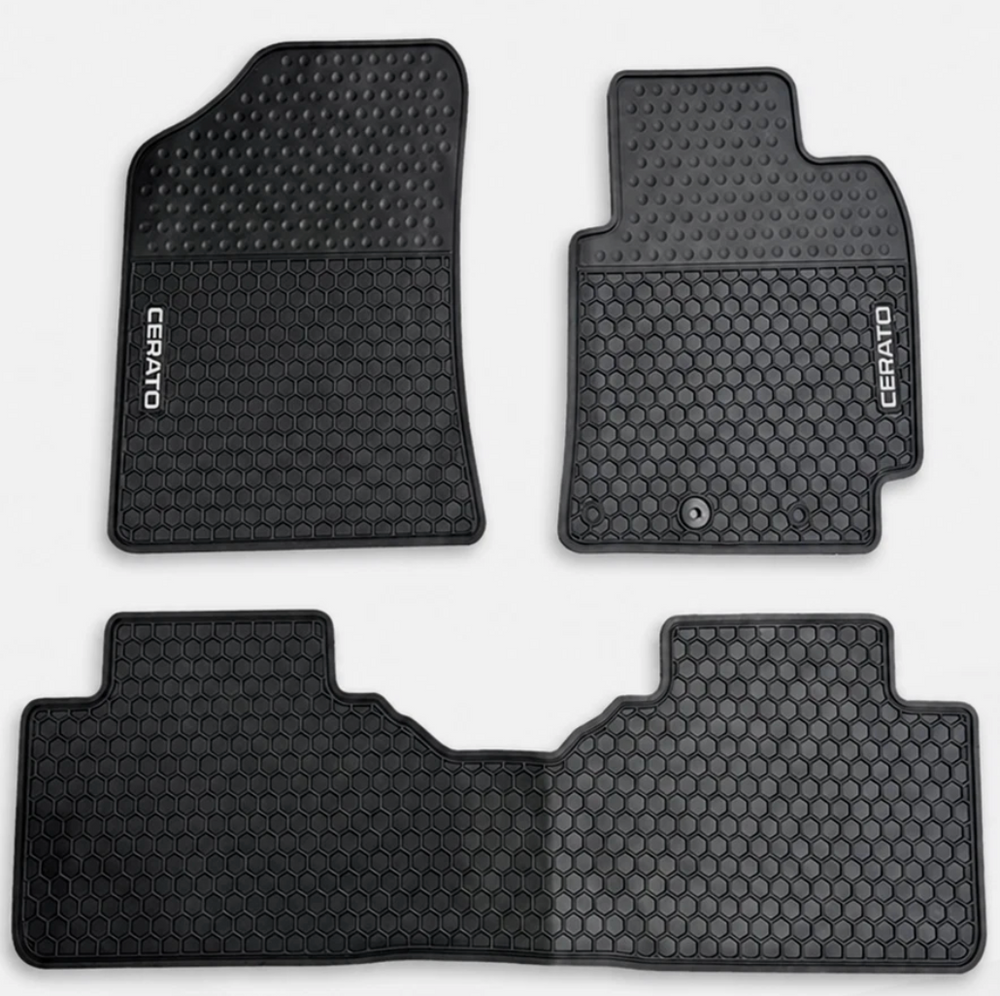 Kia Cerato 2018 - 2025 Weatherproof Heavy Duty Rubber Floor Mats