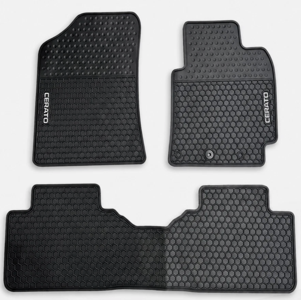 Kia Cerato 2018 - 2025 Weatherproof Heavy Duty Rubber Floor Mats