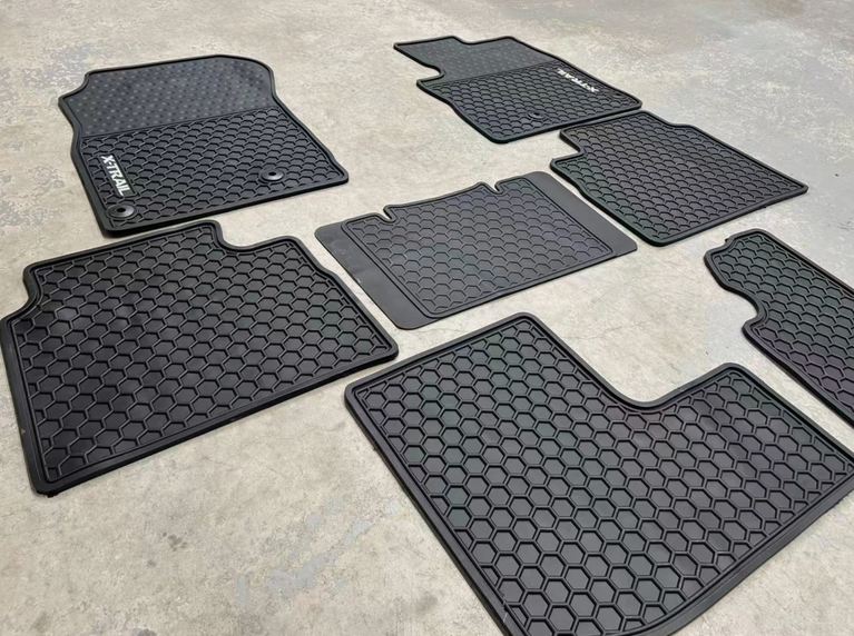 Nissan XTRAIL X-TRAIL T33 2023 - 2026 3 Rows Weatherproof Rubber Floor Mats Full Set