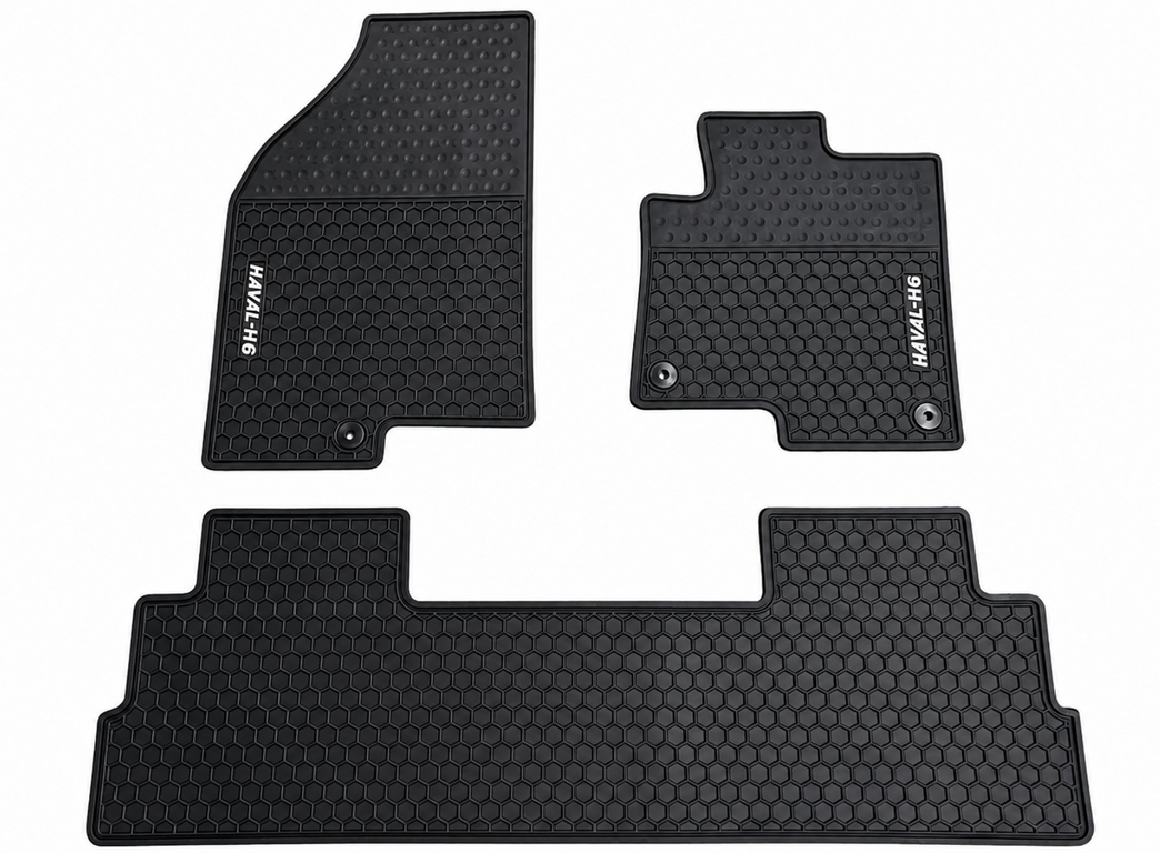 GWM Haval H6 2021 - 2026 Weatherproof Rubber Heavy Duty Floor Mats